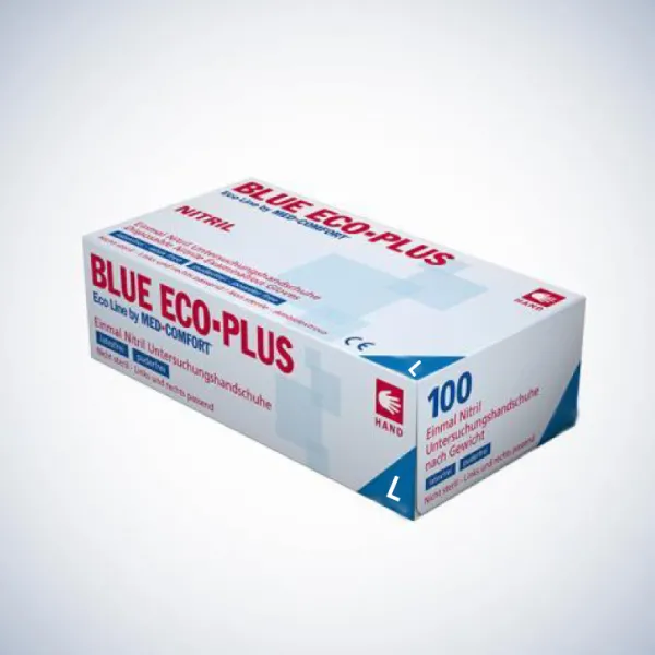 Hospitrix Blue Eco-Plus Nitril handschoen (extra stevig) maat L 100stuks