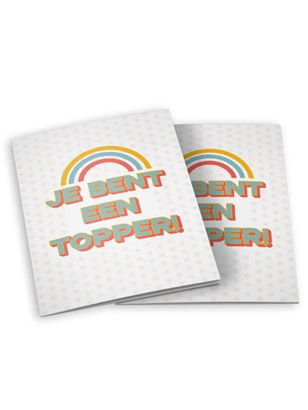 dubbele_wenskaart_met_env_2.webp Hospitrix Dubbele wenskaart met envelop: je bent een topper