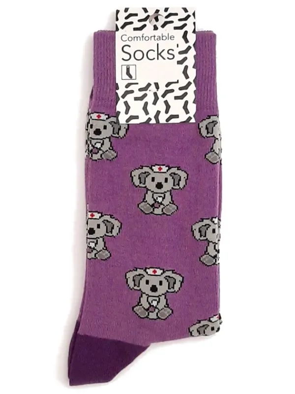 Hospitrix Happy Dames Sokken Koala