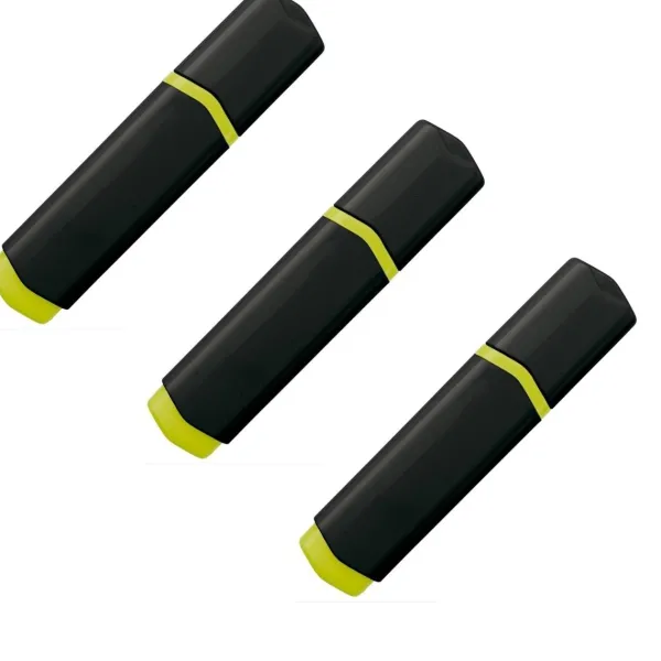 Hospitrix Highlighter/Markeerstift 3 Pak Zwart Geel