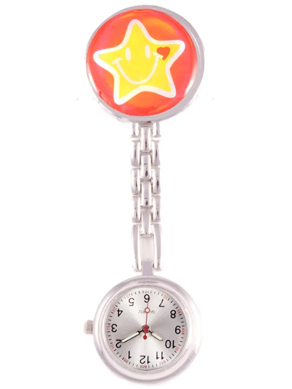 Hospitrix Verpleegkundehorloge Happy Ster Rood