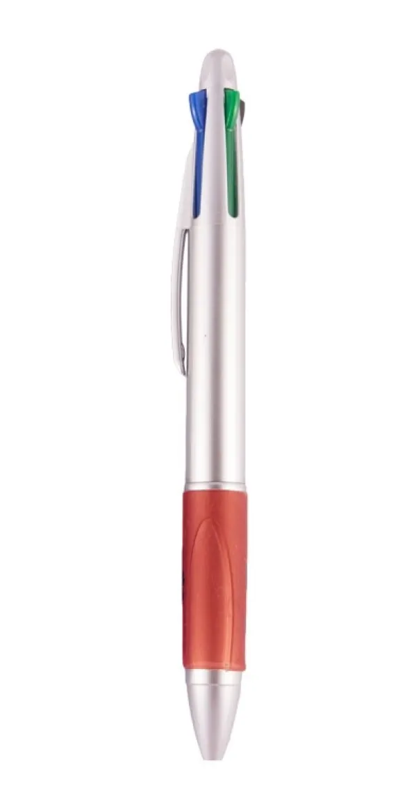 Hospitrix Vier Kleuren Pen Zilver/Rood