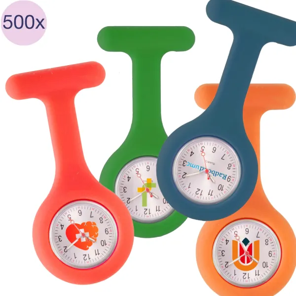 Hospitrix 500x Gepersonaliseerde Siliconen VerpleegstersHorloge met Logo